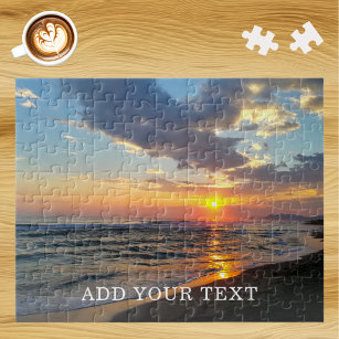 Custom Photo and Text Personalised Jigsaw Puzzle