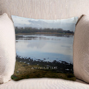 Custom Photo And Text Personalised Landscape Cushion