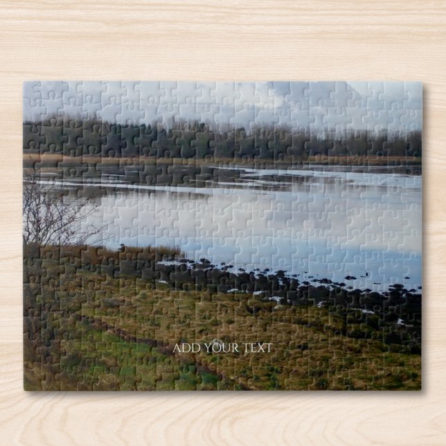 Custom Photo And Text Personalised Landscape  Jigsaw Puzzle (Creator Uploaded)
