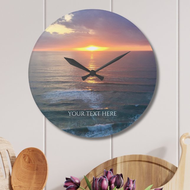 Custom Photo And Text Personalised  Large Clock (Creator Uploaded)