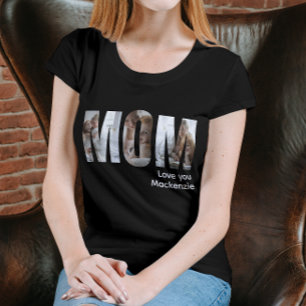 Custom Photo And Text Personalised Mum T-Shirt