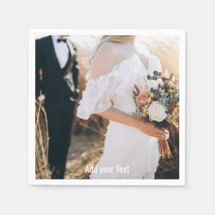 Custom Photo And Text Personalised Napkin