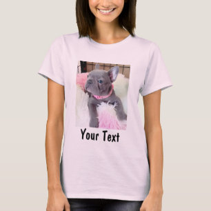Custom Photo and Text Personalised Pet Lover T-Shirt