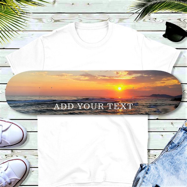 Custom Photo and Text Personalised Skateboard (Creator Uploaded)