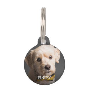 Custom Photo and Text Personalized Pet Tag