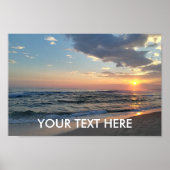 Custom Photo And Text Personalized Poster Print (Front)