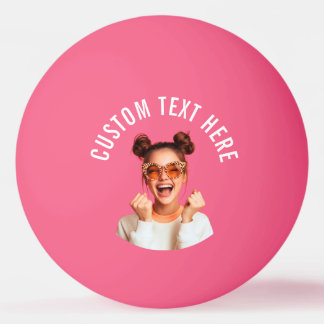 Custom Photo and Text Ping Pong Ball