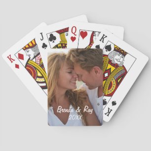 Custom Photo and Text Poker Playing Cards