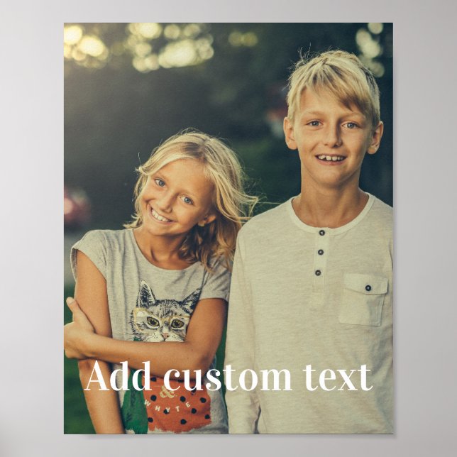 Custom photo and text poster (Front)