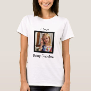 Custom Photo and Text Shirt for Grandmas