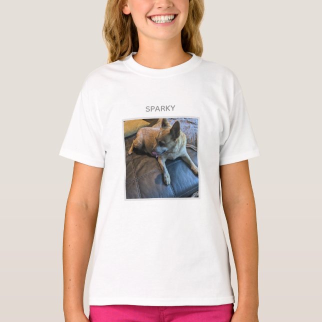 Custom Photo and Text T-Shirt (Front)