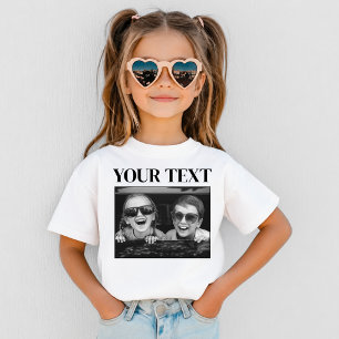 Custom Photo And Text T-Shirt Personalised picture