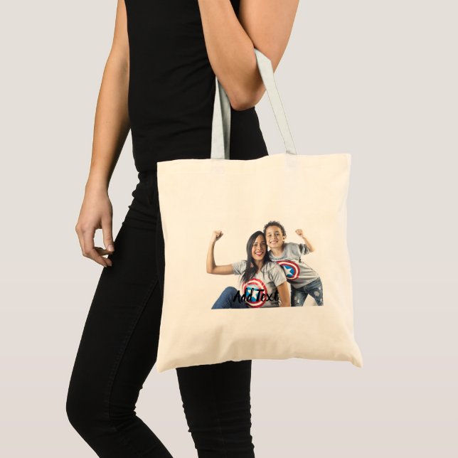 Custom Photo and Text. Tote Bag (Front (Product))