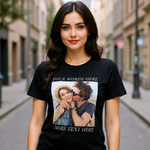 Custom Photo and Text Tri-Blend Shirt