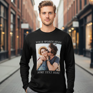 Custom Photo and Text Tri-Blend Shirt