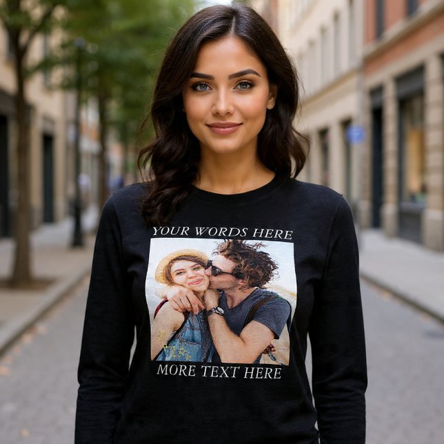 Custom Photo and Text Tri-Blend Shirt (Creator Uploaded)