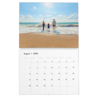 Custom Photo and Text - Unique Your Own Design -   Calendar