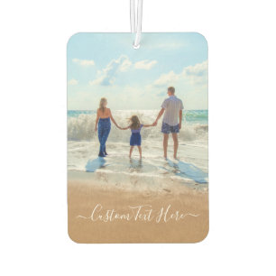 Custom Photo and Text - Unique Your Own Design Car Air Freshener