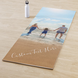 Custom Photo and Text - Unique Your Own Design - Yoga Mat