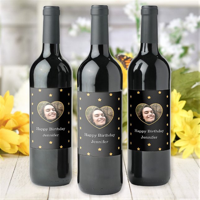 Custom Photo And Text Various Occasions Wine Label (Creator Uploaded)