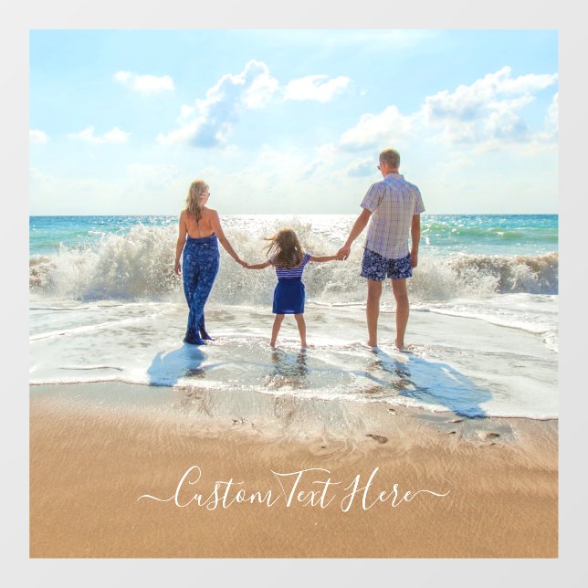 Custom Photo and Text Window Cling Your Own Design (Sheet)