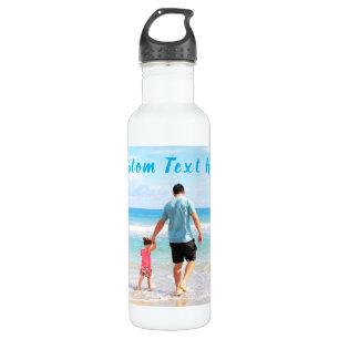 Custom Photo and Text - Your Own Design - Best DAD 710 Ml Water Bottle