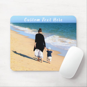 Custom Photo and Text - Your Own Design - Best MOM Mouse Pad