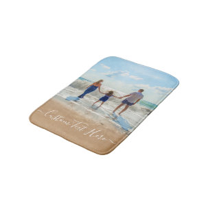 Custom Photo and Text - Your Own Design - Family Bath Mat