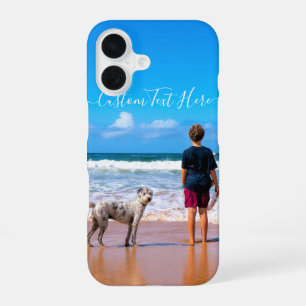Custom Photo and Text - Your Own Design - Friends iPhone 16 Case