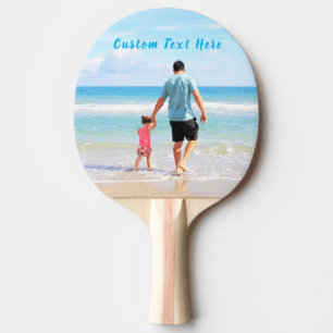 Custom Photo and Text Your Own Design Gift Ping Pong Paddle