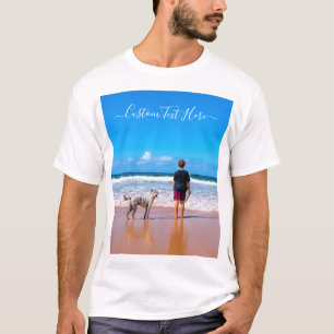 Custom Photo and Text - Your Own Design - My Dog - T-Shirt