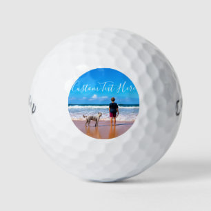 Custom Photo and Text - Your Own Design - My Pet Golf Balls