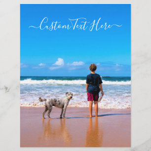 Custom Photo and Text - Your Own Design - My Pet Letterhead