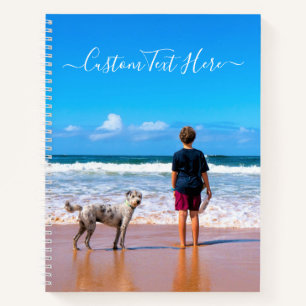 Custom Photo and Text - Your Own Design - My Pet   Notebook