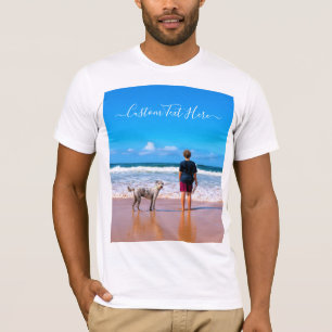 Custom Photo and Text - Your Own Design - My Pet  T-Shirt