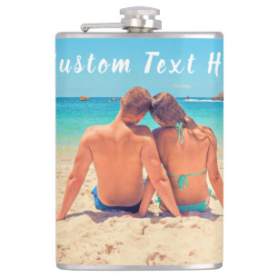 Custom Photo and Text - Your Own Design - Special  Hip Flask