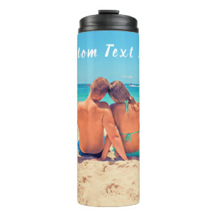 Custom Photo and Text - Your Own Design - Special  Thermal Tumbler