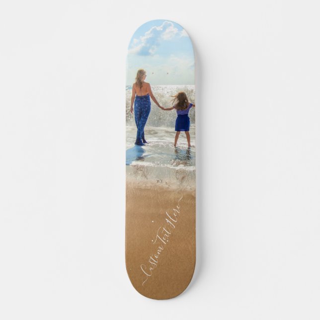 Custom Photo and Text - Your Own Design Unique - Skateboard (Front)
