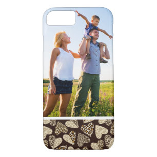 Custom Photo Animal skin with hearts Case-Mate iPhone Case