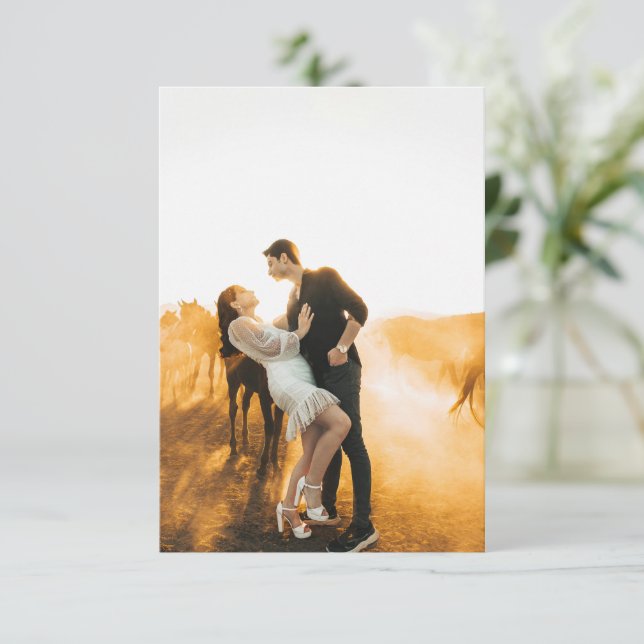 Custom Photo Anniversary Card (Standing Front)