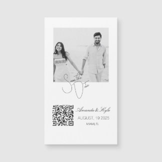 Custom Photo announcement Wedding magnet