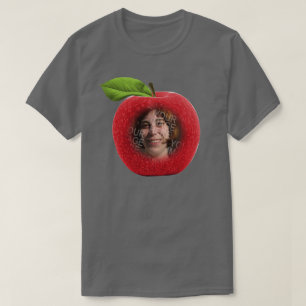 Custom Photo Apple Face T-Shirt