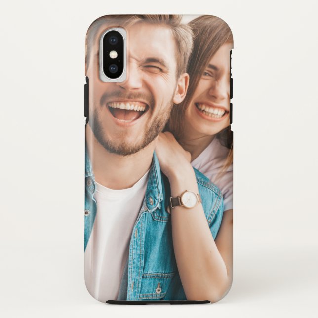 Custom Photo Apple iPhone X Tough Phone Case (Back)