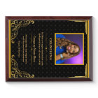 Custom Photo Award Plaque – Personalised Trophy Gi