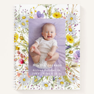 Custom Photo Baby Name Template Personalised  Notebook