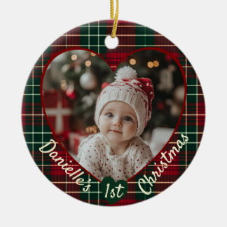 Custom Photo Baby’s First Ceramic Tree Decoration