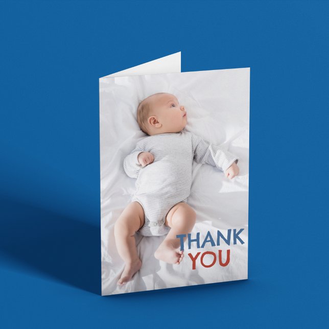 Custom Photo Baby Shower Thank You Card (Creator Uploaded)