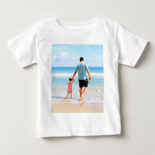 Custom Photo Baby T-Shirt Your Favourite Photos (Front)