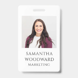 Custom Photo Badge ID Badge