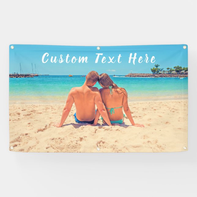Custom Photo Banner with Your Photos and Text (Horizontal)